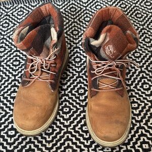 Timberland roll top Leather Boots